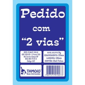 Impresso Talao De Pedido 1/36 2 Vias 25 Folhas-056478-47345