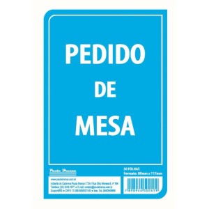 Impresso Talao De Pedido Mesa 50fls 80x117mm-105019-38356