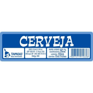 Impresso Talao Ficha Cerveja 50x2 75mmx160mm-016206-47822