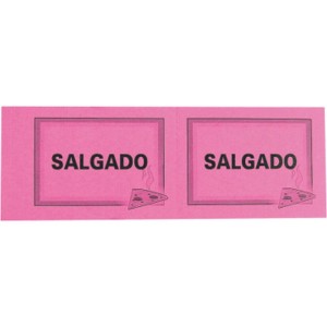 Impresso Talao Ficha Salgado 50x2 53mmx152mm-016205-78070