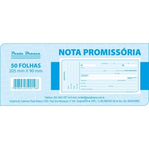 Impresso Talao Nota Promissoria 50f.90x20,5cm-087197-83231