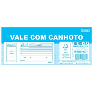 Impresso Vale 050 Folhas Com Canhoto-108444-11816