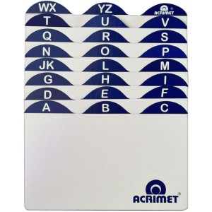 Indice Para Fichario A-z  3x5 Cartao-002564-26162