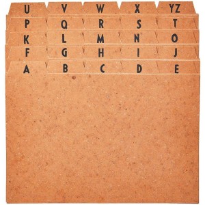 Indice Para Fichario A-z  3x5 Cartao Kraft-002400-22429