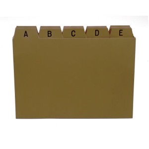 Indice Para Fichario A-z  3x5 Cartao Kraft-002400-51501