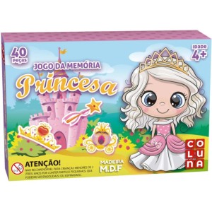 Jogo Da Memoria Em Madeira Princesas 40 Pecas-083707-33450