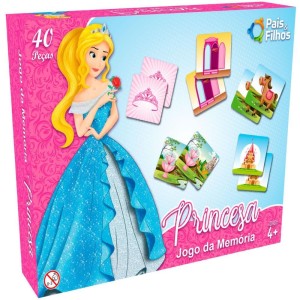 Jogo Da Memoria Princesas 40pecas-049185-36209