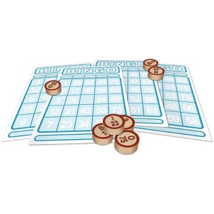 Jogo De Bingo Bingo De Pedras De Madeira-017435-16225