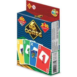 Jogo De Cartas 4 Cores C/110 Cartas-104719-31491