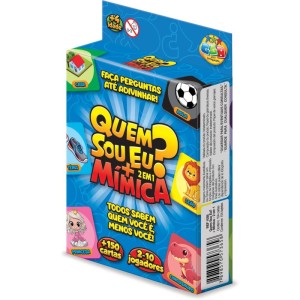 Jogo De Cartas Quem Sou Eu? Mimica 2em1 150ct-104722-45213