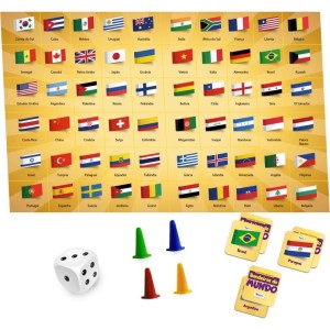 Jogo De Tabuleiro Bandeiras Do Mundo-106721-59054