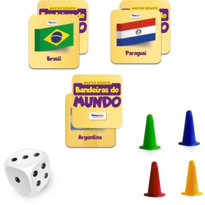 Jogo De Tabuleiro Bandeiras Do Mundo-106721-86096