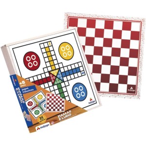 Jogo De Tabuleiro Dama E Ludo-017441-56231