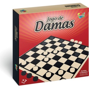 Jogo De Tabuleiro Damas Tradicional Em Madeira-094510-93331