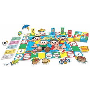 Jogo De Tabuleiro T. Da Monica Dia De Compras-108452-76416