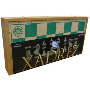 Jogo De Xadrez Oficial Cx Em Madeira 40cm-071003-86025