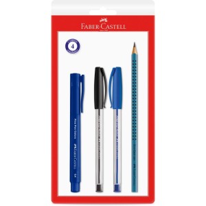 Kit Escolar Office Azul 4pcs-103287-80358