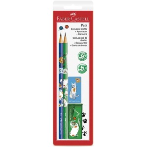 Kit Escolar Pets Verde/azul 4pcs-104981-30827