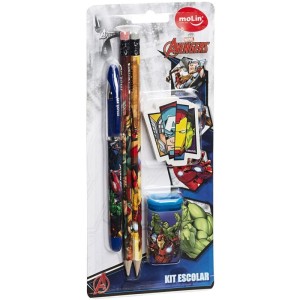 Kit Escolar The Avengers 1can+2lap+1bo+1ap-075460-37986