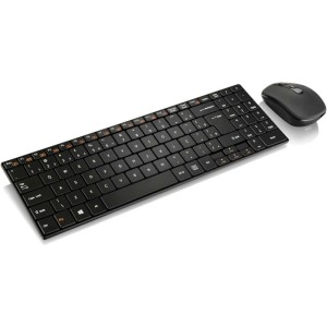 Kit Perifericos Teclado+mouse Sem Fio Preto-069986-62901