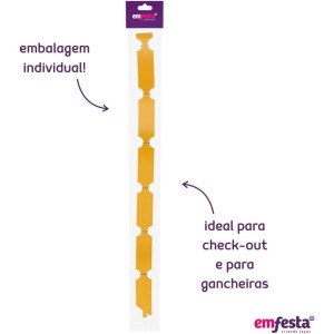 Laco Pronto Liso 20mmx40cm. Flor Dourado Un/bli-042469-64660