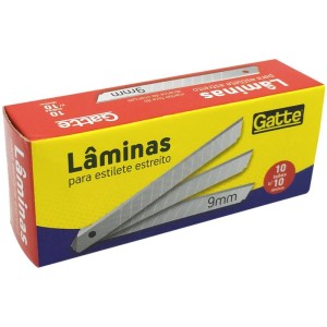 Lamina Para Estiletes Estreita 9mm C/10un-102823-68200