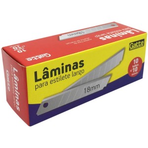 Lamina Para Estiletes Larga 18mm C/10un-102824-31184