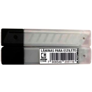 Lamina Para Estiletes Largo 18mm.c/10un-082159-66307