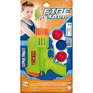 Lancador Fire Ball C/3 Bolinhas-107699-22351