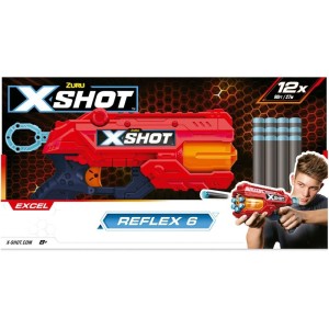 Lancador X-shot Red Tk6 12dardos-091432-84382