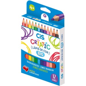 Lapis De Cor Jumbo Cis Criatic Triangular 12 Core-087662-60584