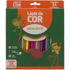 Lapis De Cor Redondo Leo E Leo 24 Cores-089137-44454