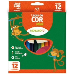 Lapis De Cor Sextavado 12 Cores Curto-066598-15618