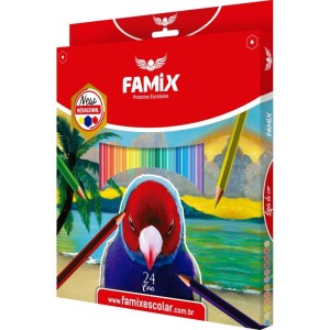 Lapis De Cor Sextavado 24 Cores-101350-16648