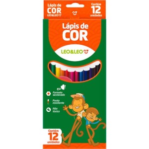 Lapis De Cor Sextavado Leo E Leo 12 Cores-062203-16184