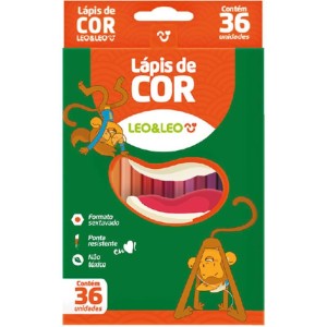 Lapis De Cor Sextavado Leo E Leo 36 Cores-062205-72703