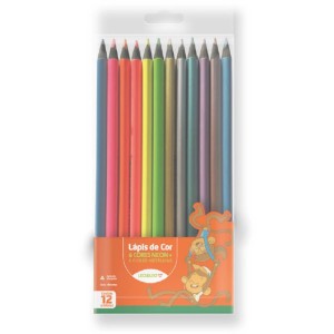 Lapis De Cor Triangular Leoleo 12cores Especiais-081400-14970