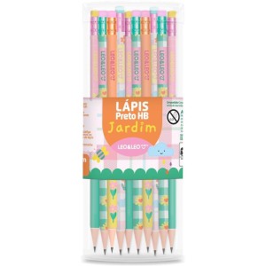 Lapis Preto Redondo Decorado Jardim Hb C/borracha (s)