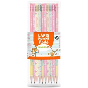 Lapis Preto Redondo Decorado Picole Hb C/borracha (s)-099775-13709