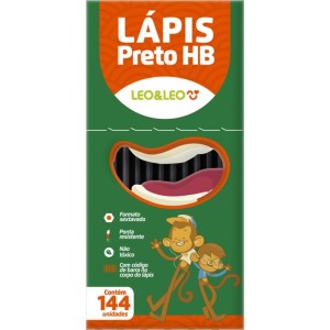 Lapis Preto Sextavado Leo E Leo Preto Hb-069709-60059