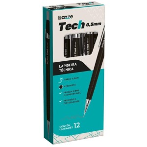 Lapiseira 0.5mm Bazze Tech Preto-100114-97244