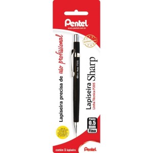 Lapiseira 0.5mm Pentel Preto-062741-76632