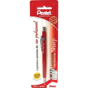 Lapiseira 0.7mm Pentel Vermelho Vivo-062749-21771