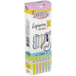 Lapiseira 0.7mm Plastica Clip Transp. Pastel S-105696-62882