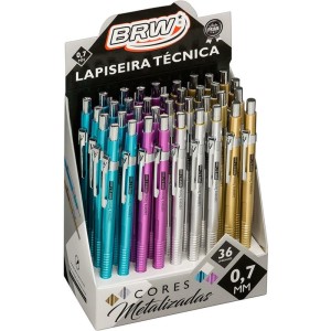 Lapiseira 0.7mm Tecnica Metalizada 4cores (s)-100844-37008