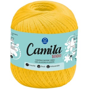 Linha Para Croche Camila 00298 Amarelo-105439-73198