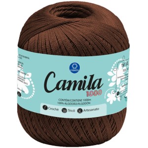 Linha Para Croche Camila 00360 Marrom Cafe-105442-74351