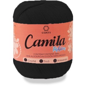 Linha Para Croche Camila Fashion 0000n Preto-105452-78185