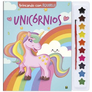 Livro Aquarela Unicornios  27x28cm 16pag.-107753-16537