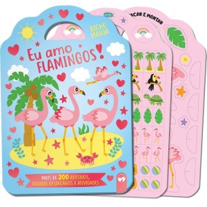 Livro Brinquedo Ilustrado Bicho Mania Flamingo Destac+ad-085981-67447